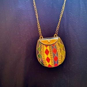 Handbag pendant necklace